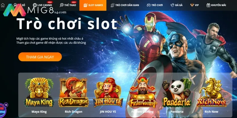 Game nổ hũ đa dạng chủ đề với tỷ lệ thưởng hấp dẫn